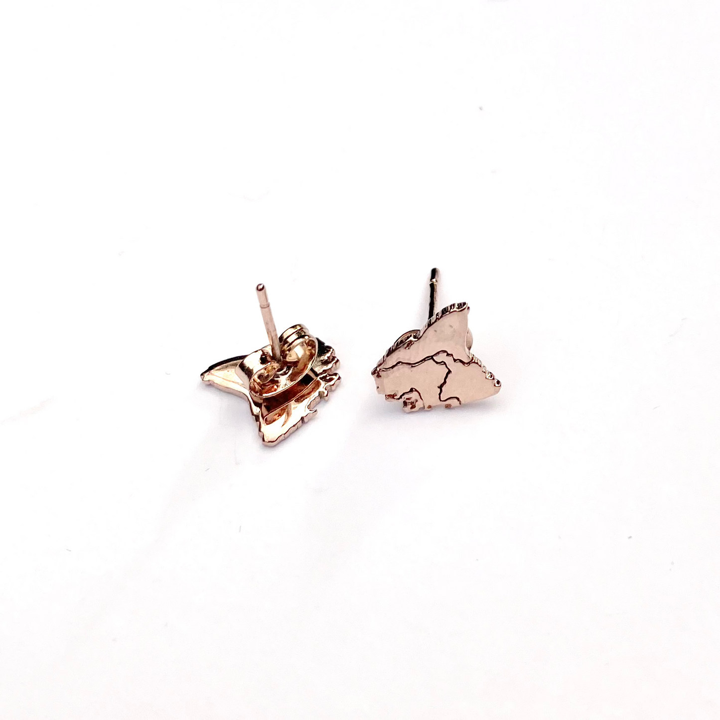 Tassie Map Earring (Plated) - Stud