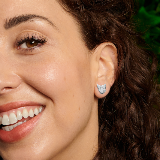 Tassie Map Earring (Plated) - Stud