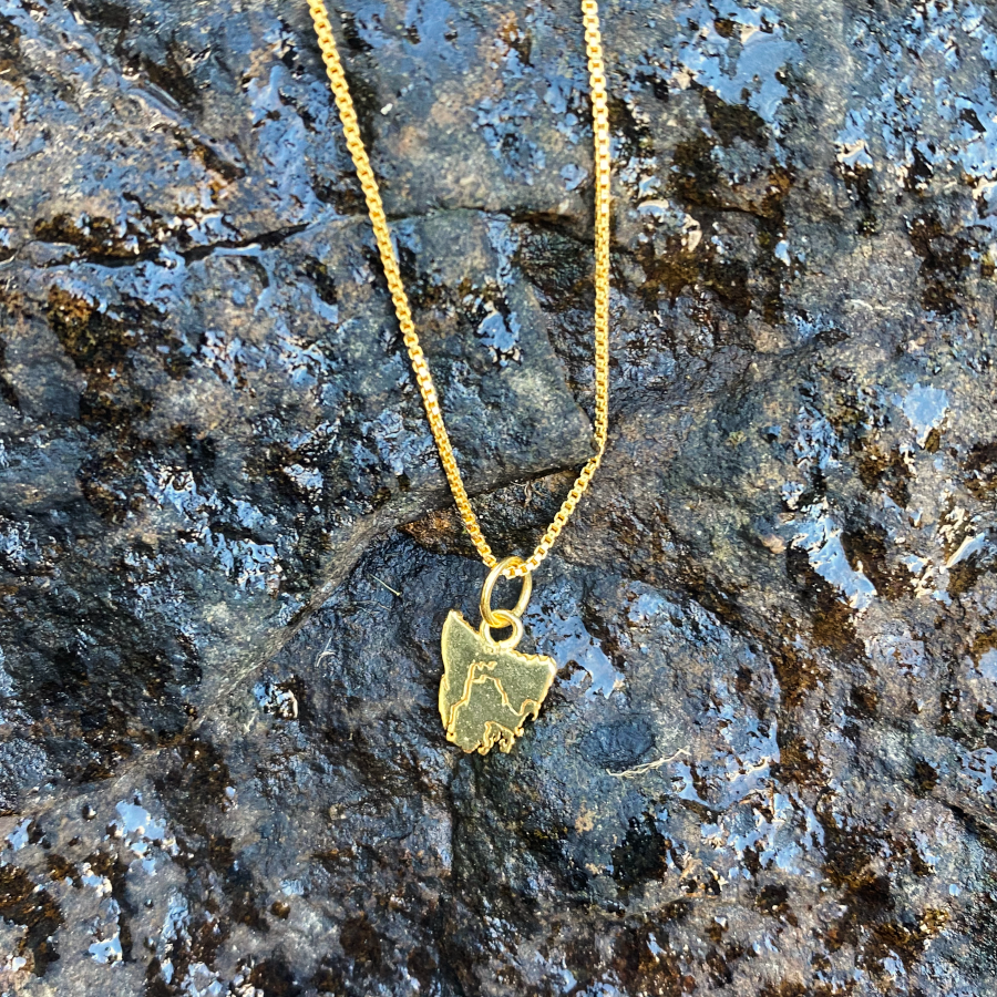 Tassie Map Fine Necklace