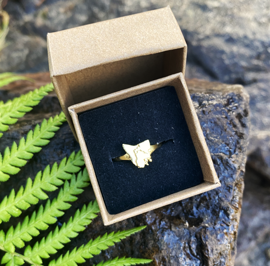 Tassie Map Ring