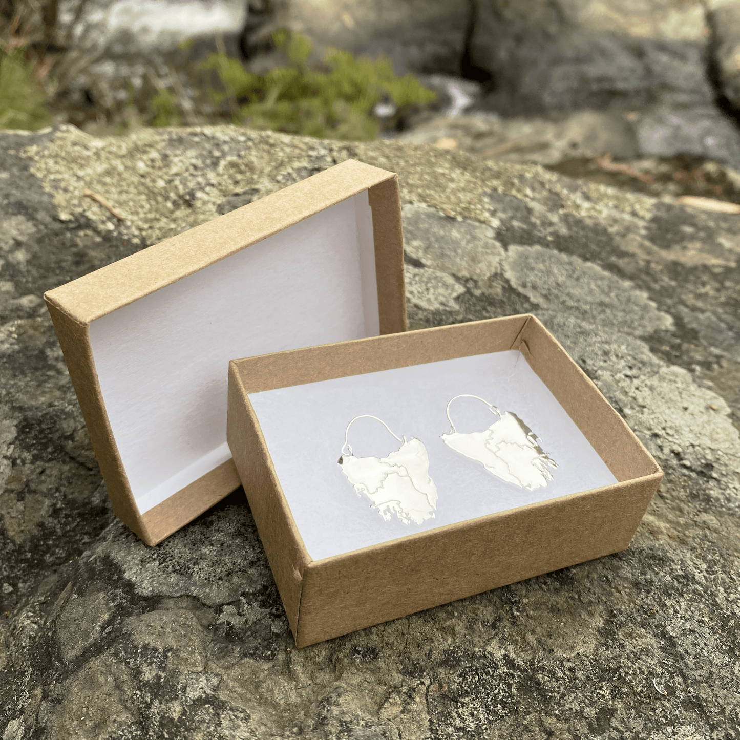 Tassie Map Earring - Boat Hook