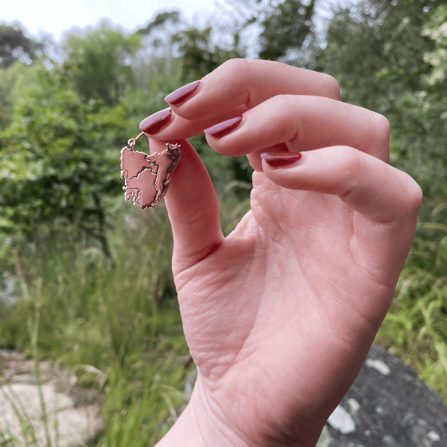 Tassie Map Earring - Boat Hook