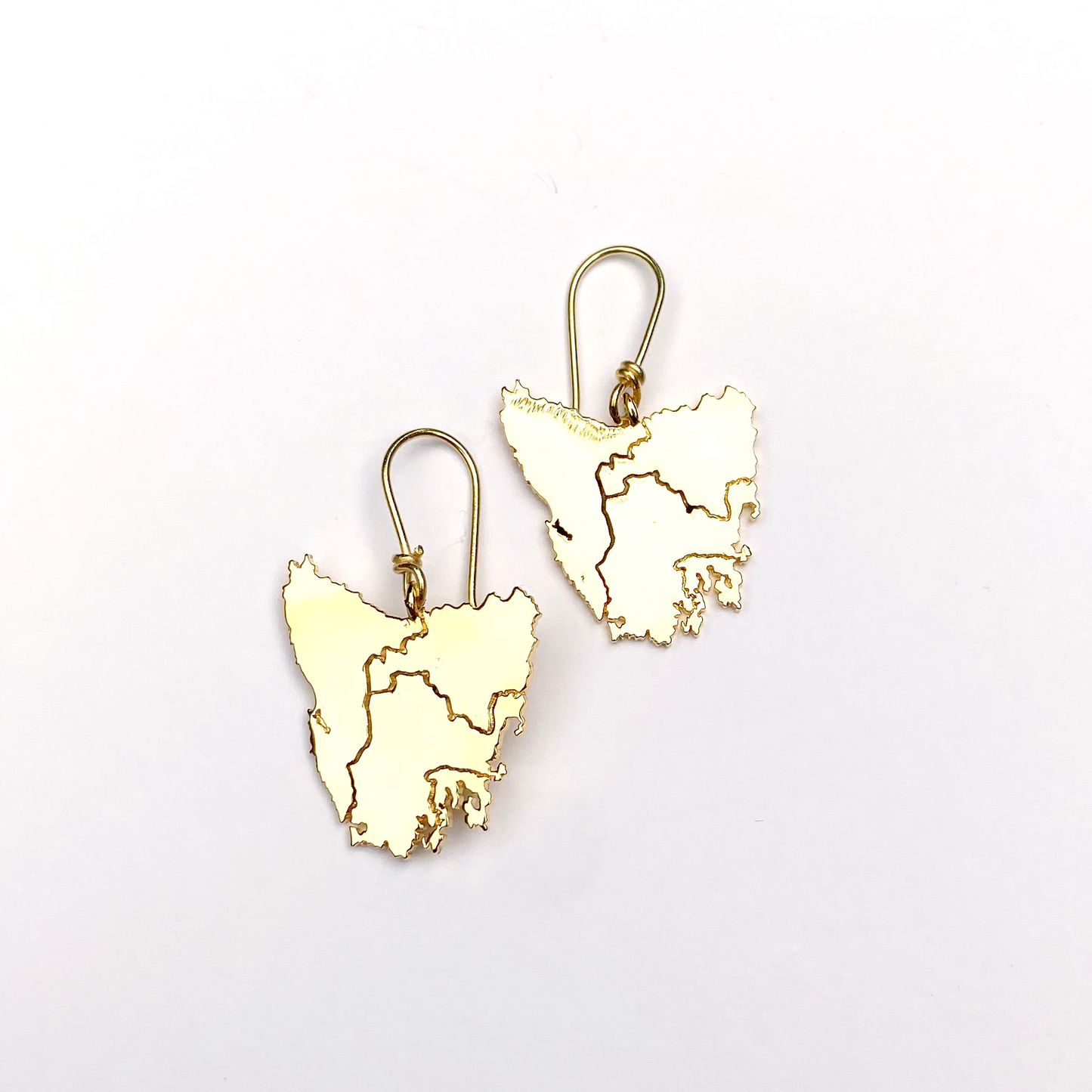 Tassie Map Earring - Hook