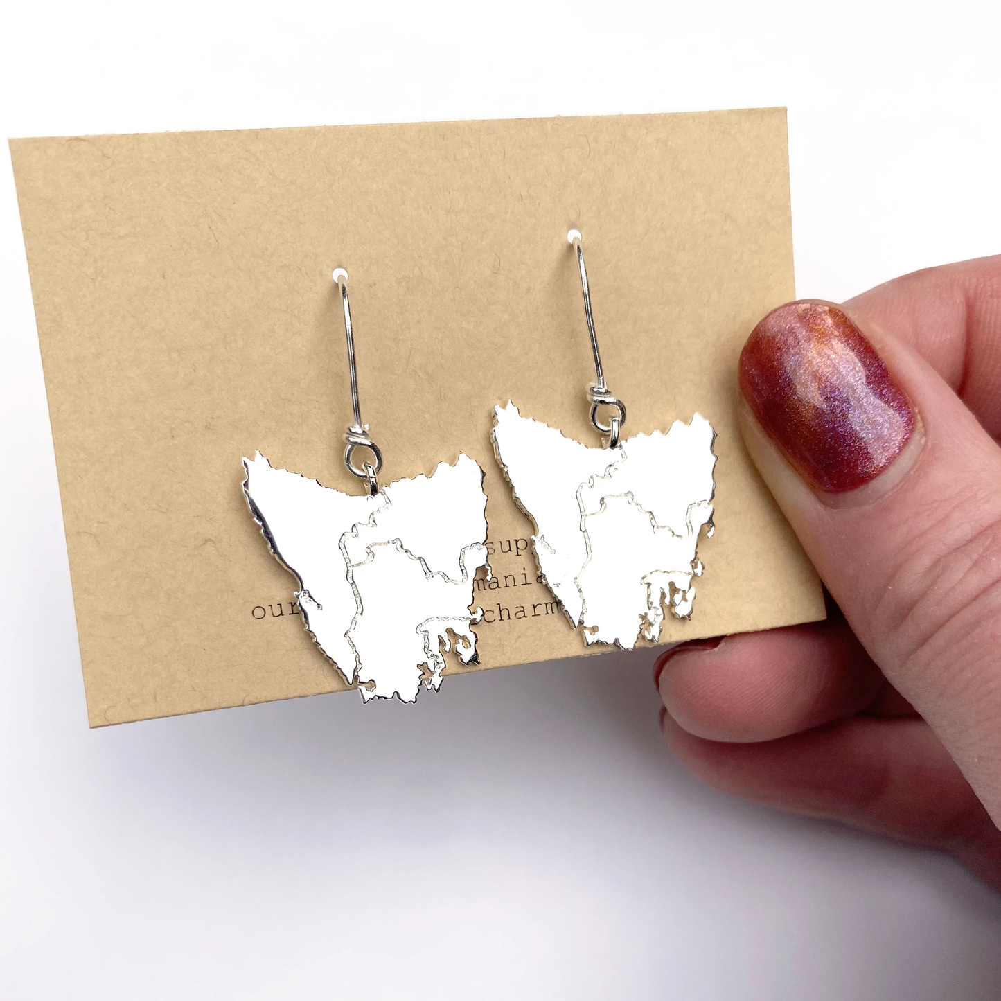 Tassie Map Earring - Hook