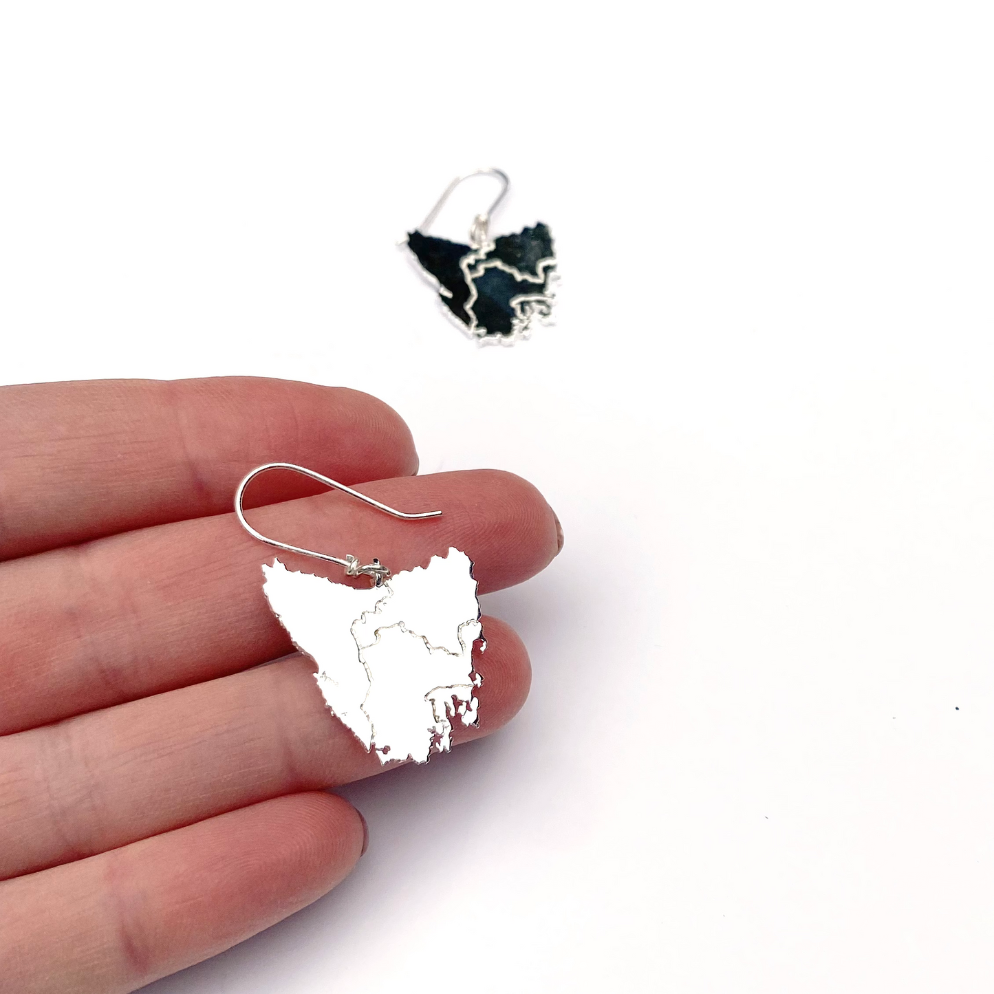 Tassie Map Earring - Hook