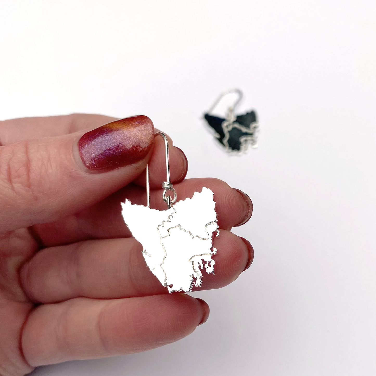 Tassie Map Earring - Hook