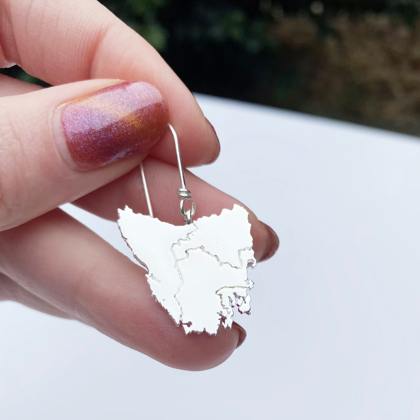 Tassie Map Earring - Hook