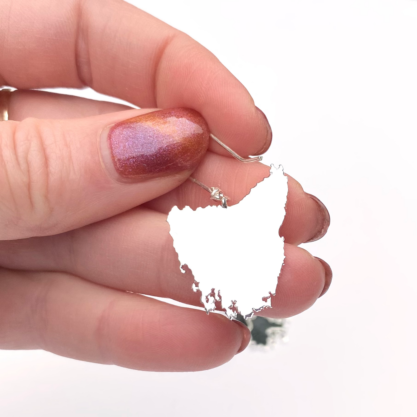 Tassie Map Earring - Hook