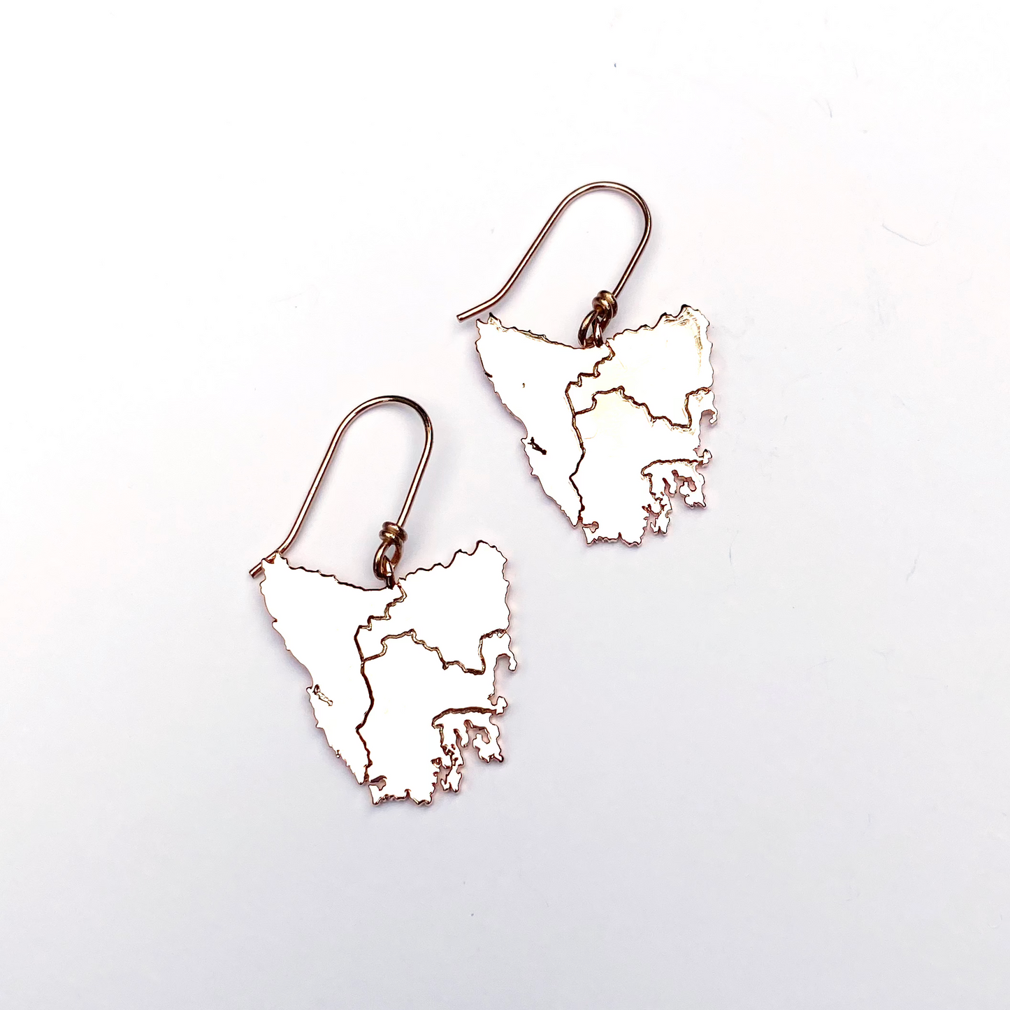 Tassie Map Earring - Hook