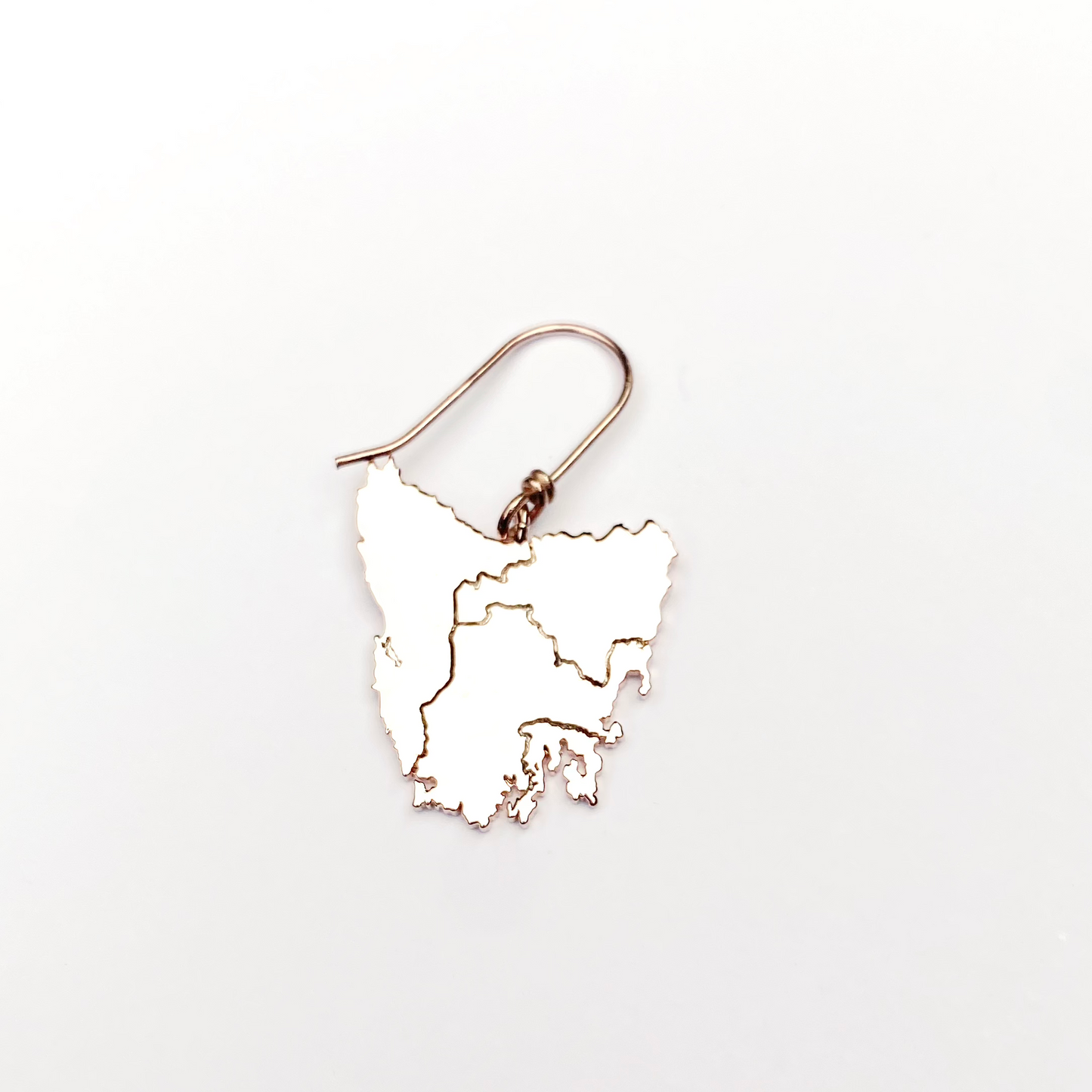 Tassie Map Earring - Hook