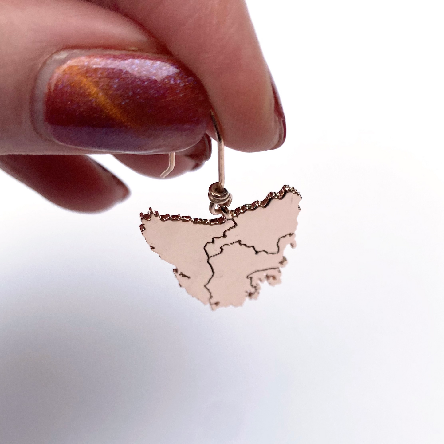 Tassie Map Earring - Hook