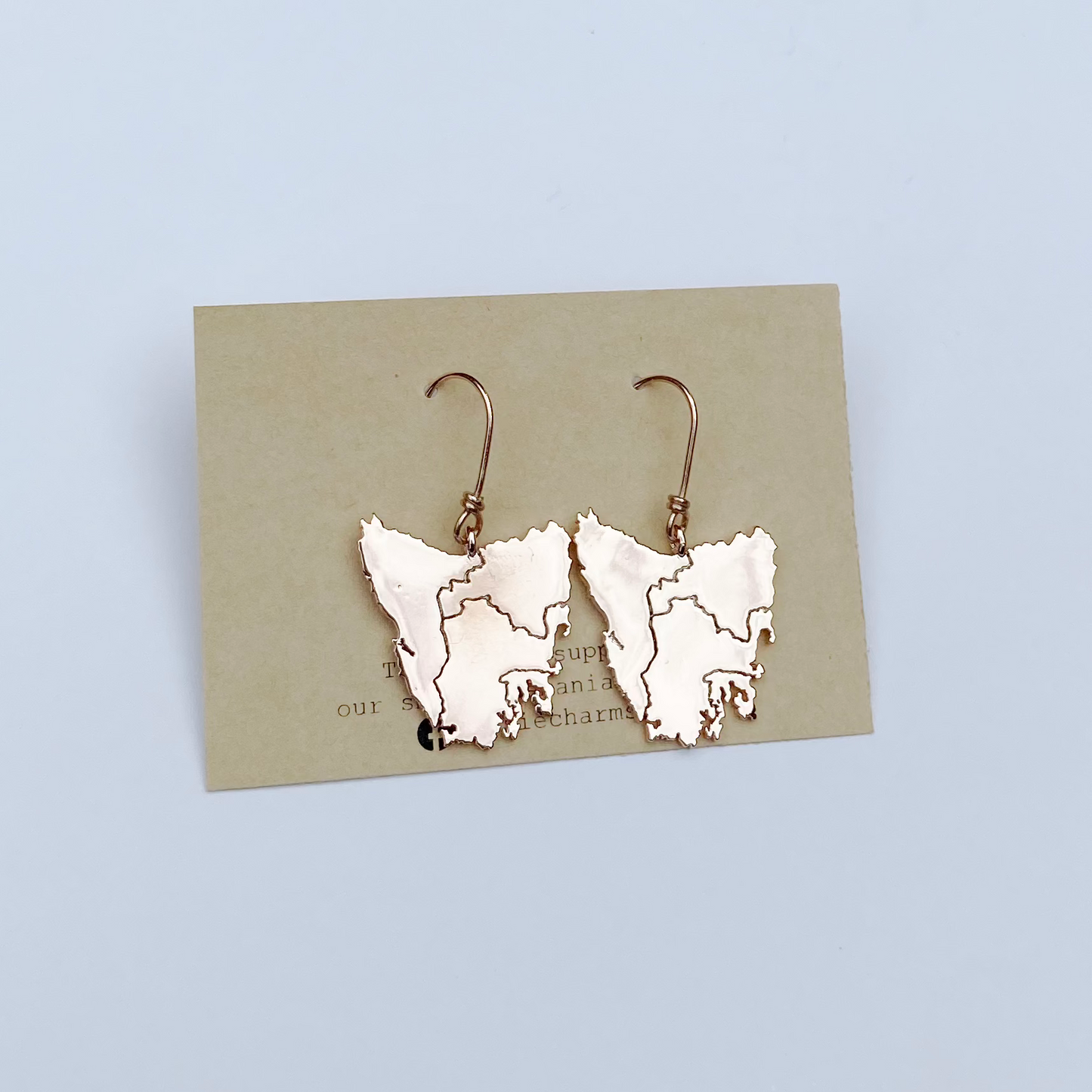 Tassie Map Earring - Hook