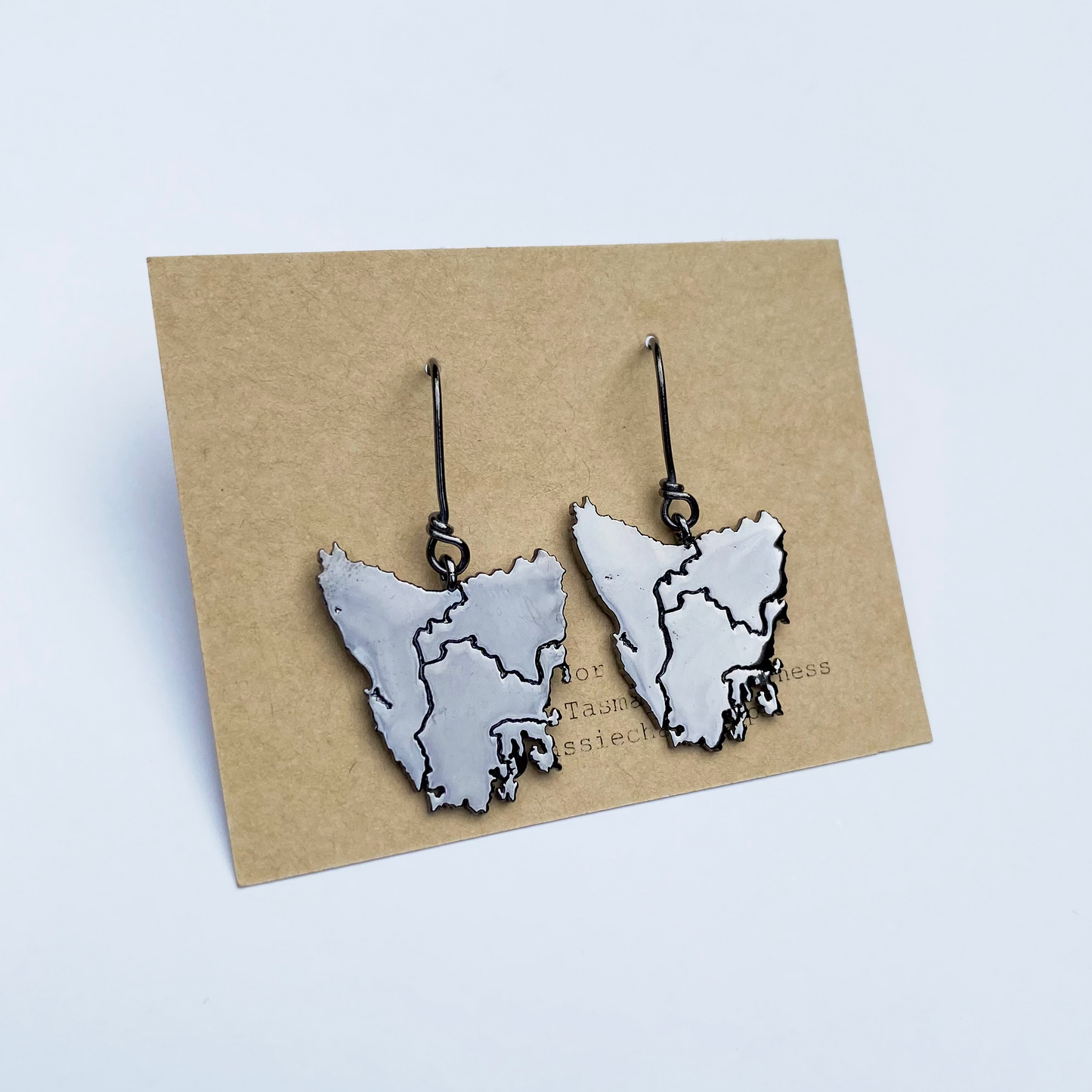 Tassie Map Earring - Hook