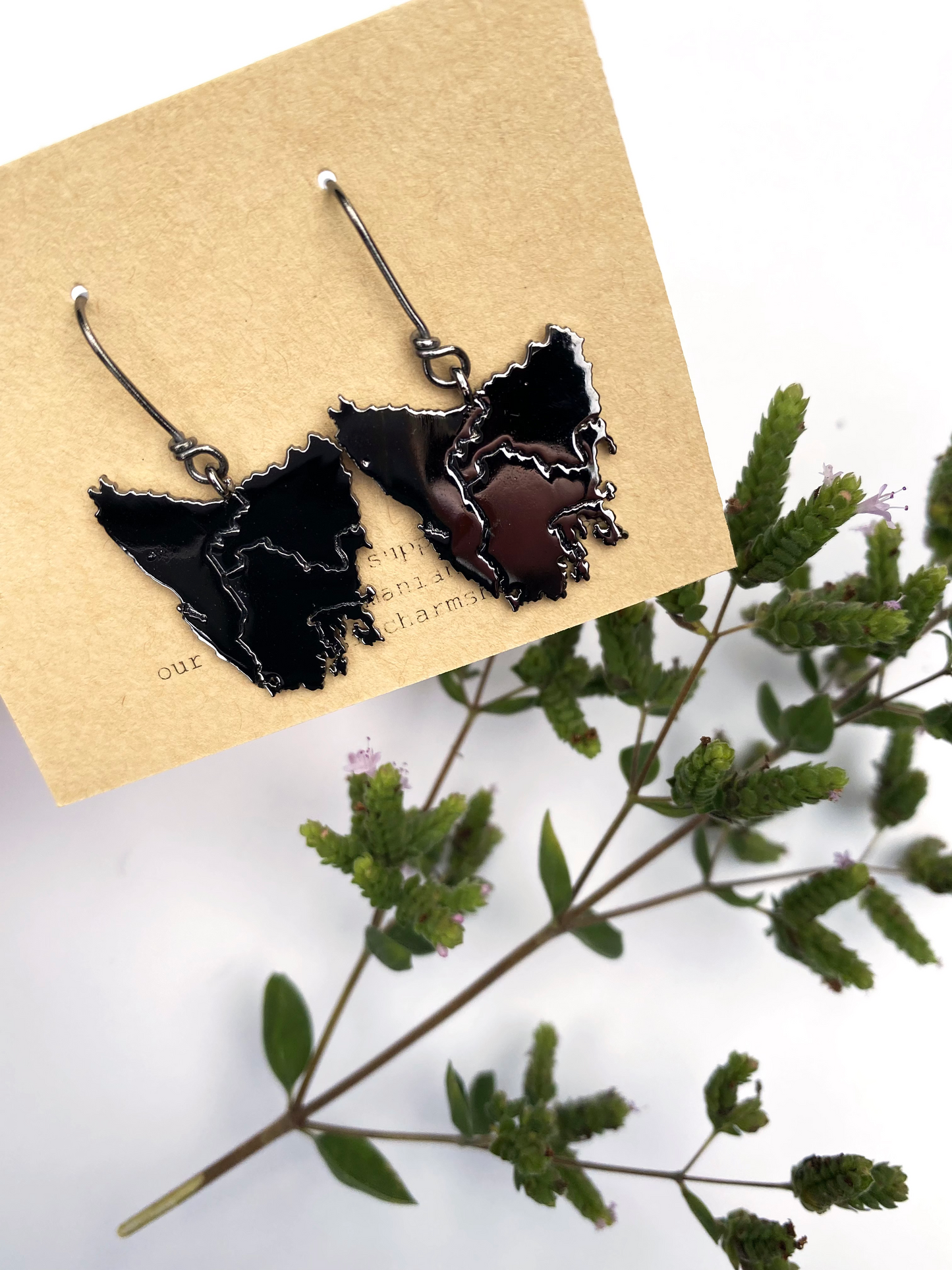 Tassie Map Earring - Hook