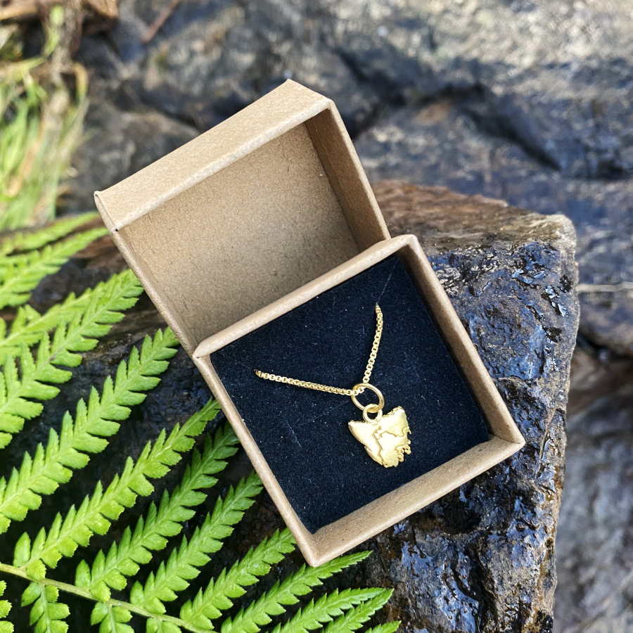 Tassie Map Fine Necklace