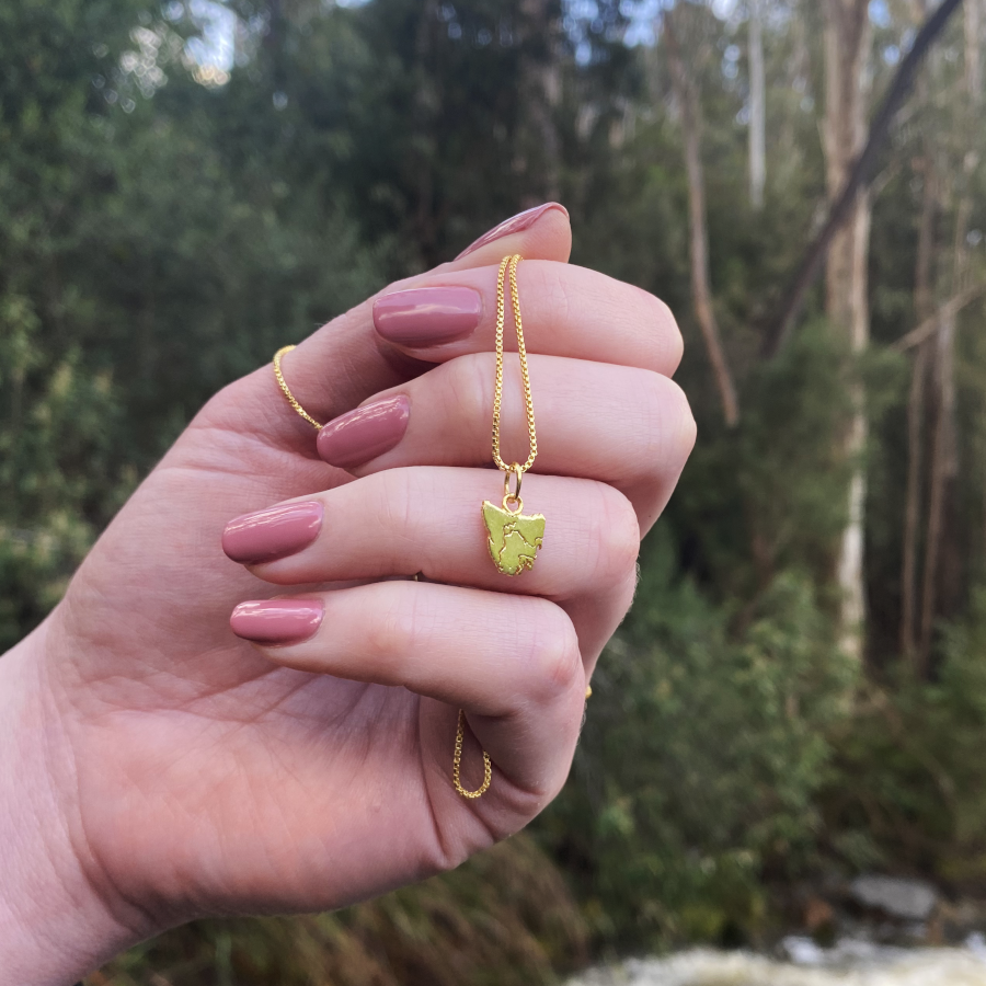 Tassie Map Fine Necklace