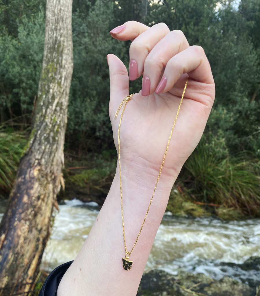 Tassie Map Fine Necklace