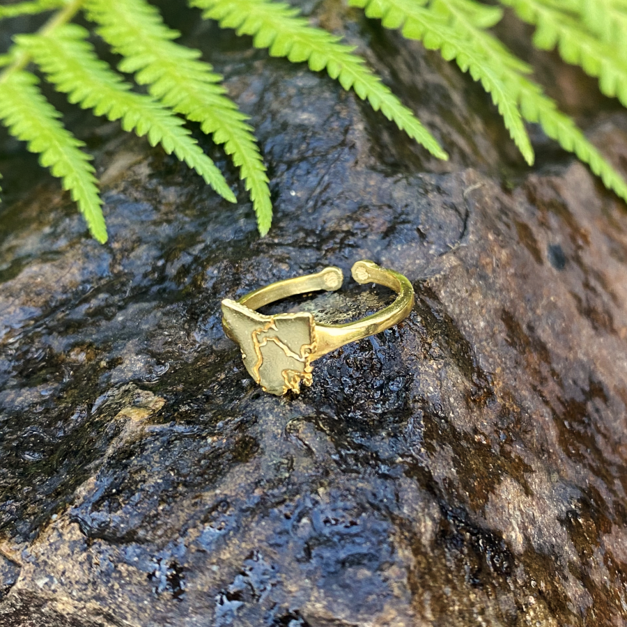 Tassie Map Ring